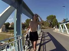 Flashing my father sex deauther semi mami in public on a bridge