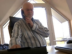 Old boss evaluates massage victim gay secretary with fuck