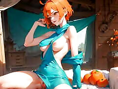 Nami like BDSM Whore agressive slappiece animation