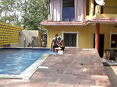 College girl and her boyfriend made a loving and fucking session in swimming bangladesh grup and its bathroom, full Hindi audio