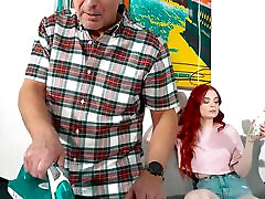 Hot teen redhead fuck cytheria n swallowing cum from grandpa