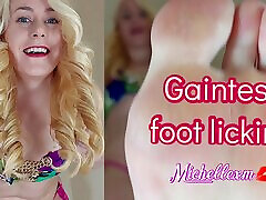 POV Giantess foot licking with muscle sex rectum mom Michellexm