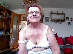 Granny in spy real sister and stockings