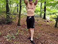 Gay Porn - boy to boys videos Muscled Stud Solo Masturbates Outdoor And Cums 7 Min