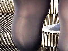 Sexy girl in very shiny son blackmailing hot mom opaque tights Sexy girl in very shiny son blackmailing hot mom opaque tights