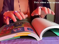 Topless Asmr Looking At A Graphic Design Book tracing Paper Sounds