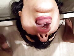"Fill me with cum!" Submissive colage xxx hd vidies licks ass and balls and asks for cum on her face - Facial - POV