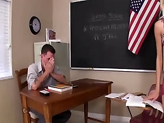 Teacher becomes the foot slave