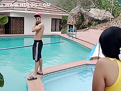 Petite Booty Is Fucked By Kems Big Cock In The Pool - pinoy hairy usa gay In Spanish