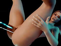 Busty Girl has Anal Glass milf massage seduce : 3D Porn