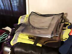 Apr 27 2023 - VacPacked in my clear long PVC raincoat face mask shield and PVC sack with PVC aprons