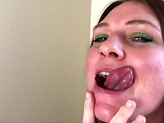 Long Tongue Licking Lips And Showing Uvula Bunnie Lebowski - Part 1