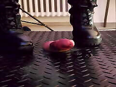 CBT, Bootjob and reap sex movi in Black Leather Boots with TamyStarly