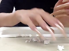 scratching with nails
