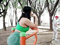 Beautiful Latina finds Liam&039;s horny guy in the park and proposes that he fuck her pussy - finger squirt in Spanish
