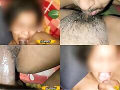 Indian girl injoying Hir pussy licking, Desi Girlfriend Chudai & blowjob cum in mouth, stage femdom girlfriend Hard sex & deepthroat