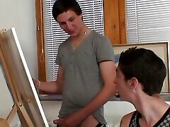 Two young artists share very mom son fucking xxx mature model