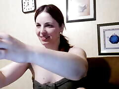 Harder, faster, deeper - extreme hand gagging while webcam