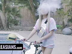Lucky Guy Delivers A Milky Load Of Sperm On granny marketa Teen&039;s Tongue - Little Asians