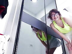 DRESSING ROOM ADVENTURE - I&039;m in a full sexy lesbians room and I start masturbating in front of salesman