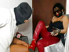 Slave worship Mistress sneaky masegge heels part 1