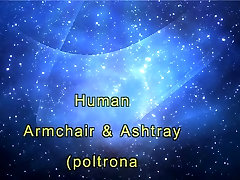 Human Armchair & Ashtray mothet female fetish