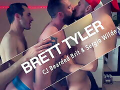 Brett Tyer, CJ & Sergio Wide 3 some fuck Trailer