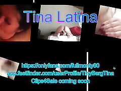 Tina Latina pussy play with homemade gloryhole