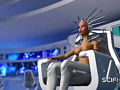 super sexy android dickgirl pieprzy gorące murzynki na statku kosmicznym