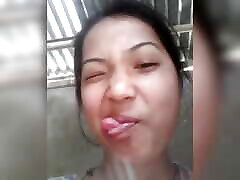Assamese college girl showing her boyfriend