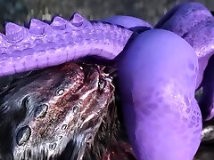 Purple juicy Dragon Girl Suck and Fuck Big kokomo maki Cock