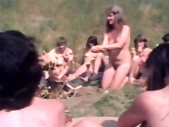 Vintage clip of  friends who get naked in public