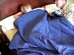 Daddy wanks his boy and eats his cum.