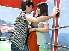 Busty japanese cougar loves to fuck with her stepson at home and in public