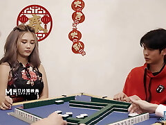 HOT Big Breasts Asian secretary fucks her chief for a raise