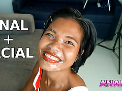 Anal and Facial for Happy Thai Cum Super-bitch