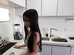 Laura has to pay the rent with some rich sits in the holder of the mansion