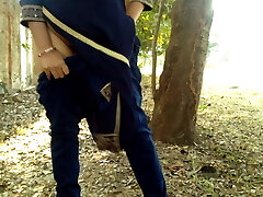 fuckin' stepsister in public risky sex in forest