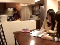 A lucky guy fucks a whole Chinese family