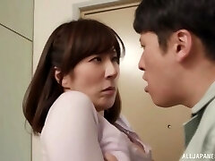 Mature Japanese wife gets her wet cunt fucked ultra-cute and hard