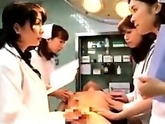 Lustful Chinese doctors putting their hands to work on a t