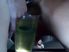 Heeled japanese pees in car