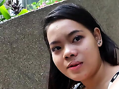 Shameless asian doxy licks spunk-pump and nutsack of a crazy man