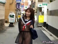 Mikan Hot Asian model likes flashing her