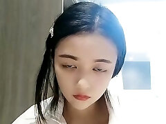 Amateur tiny asian college teenager