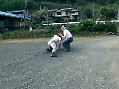 Beautiful Japanese teens get their hairy pussies torn up in intercourse at daddy's house!