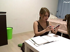 creampie at the job interview! Japanese bitch is she prego? Donk drill! Pussy, wet pussy, teen 18, 18YO, wet teen, tigh