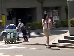 Gorgeous Jap gets torn up in kinky spy cam massage clip