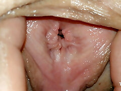 Extremely Close View Inside Sister-in-law's Pussy