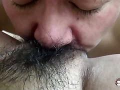 A thick sex toy causes a Japanese wife to cum several times in a row